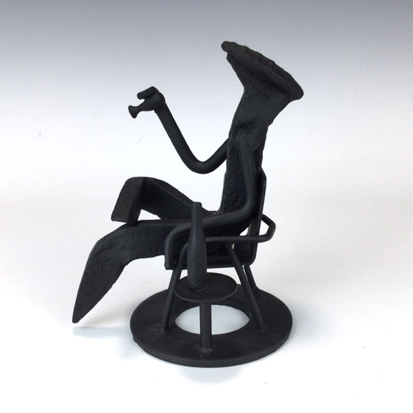 Wine Drinker in Chair Railroad Spike - Image 3